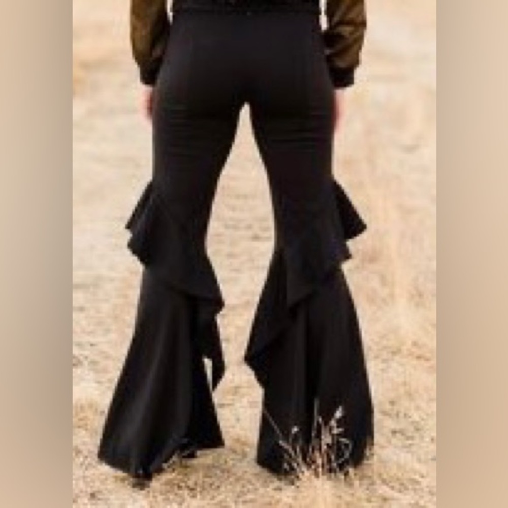 Black Señorita Bell Bottoms